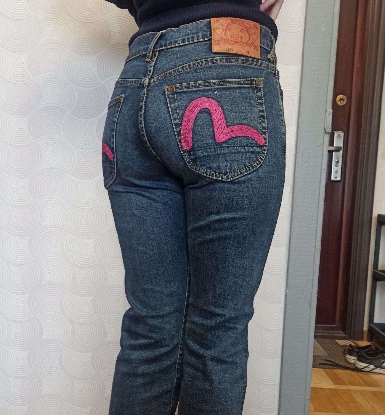 Оригинальные винтажные джинсы Evisu. Размер 30