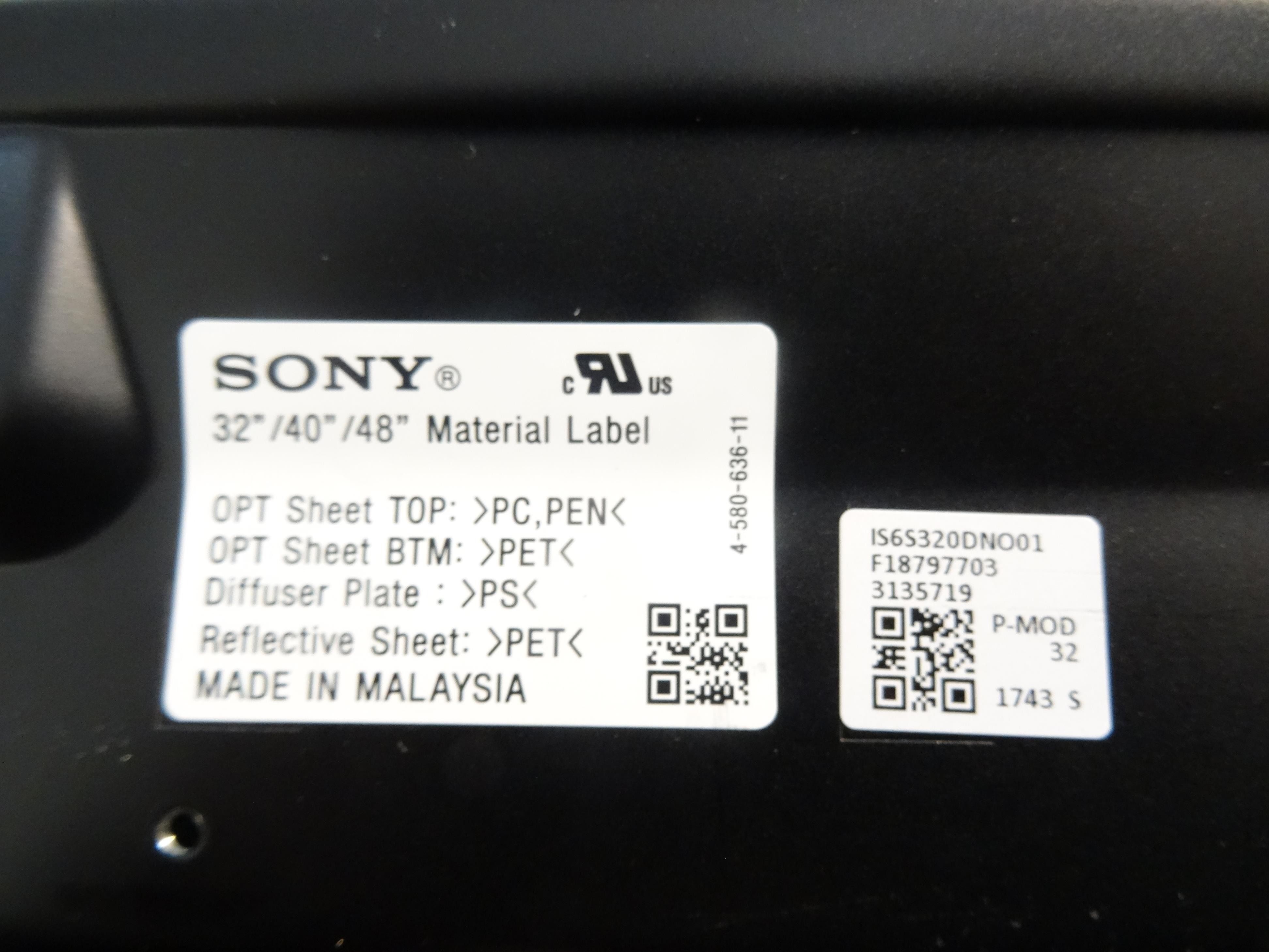 Sony KDL-32RD433. Разбитый. на разборку. 1-980-335-23 (173587123)