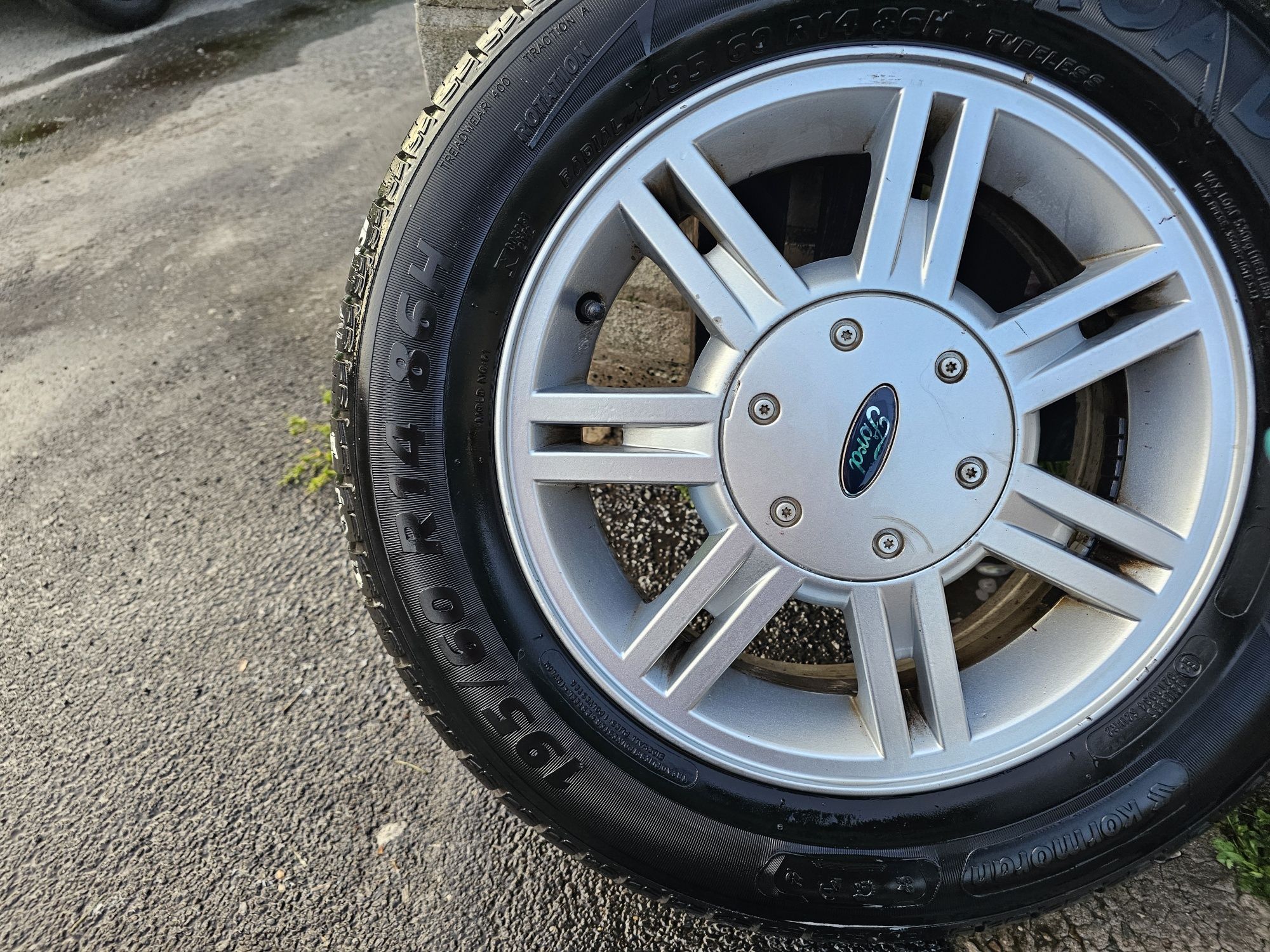 4x108 Alufelgi koła ford 195/60 r14 lato opony letnie focus