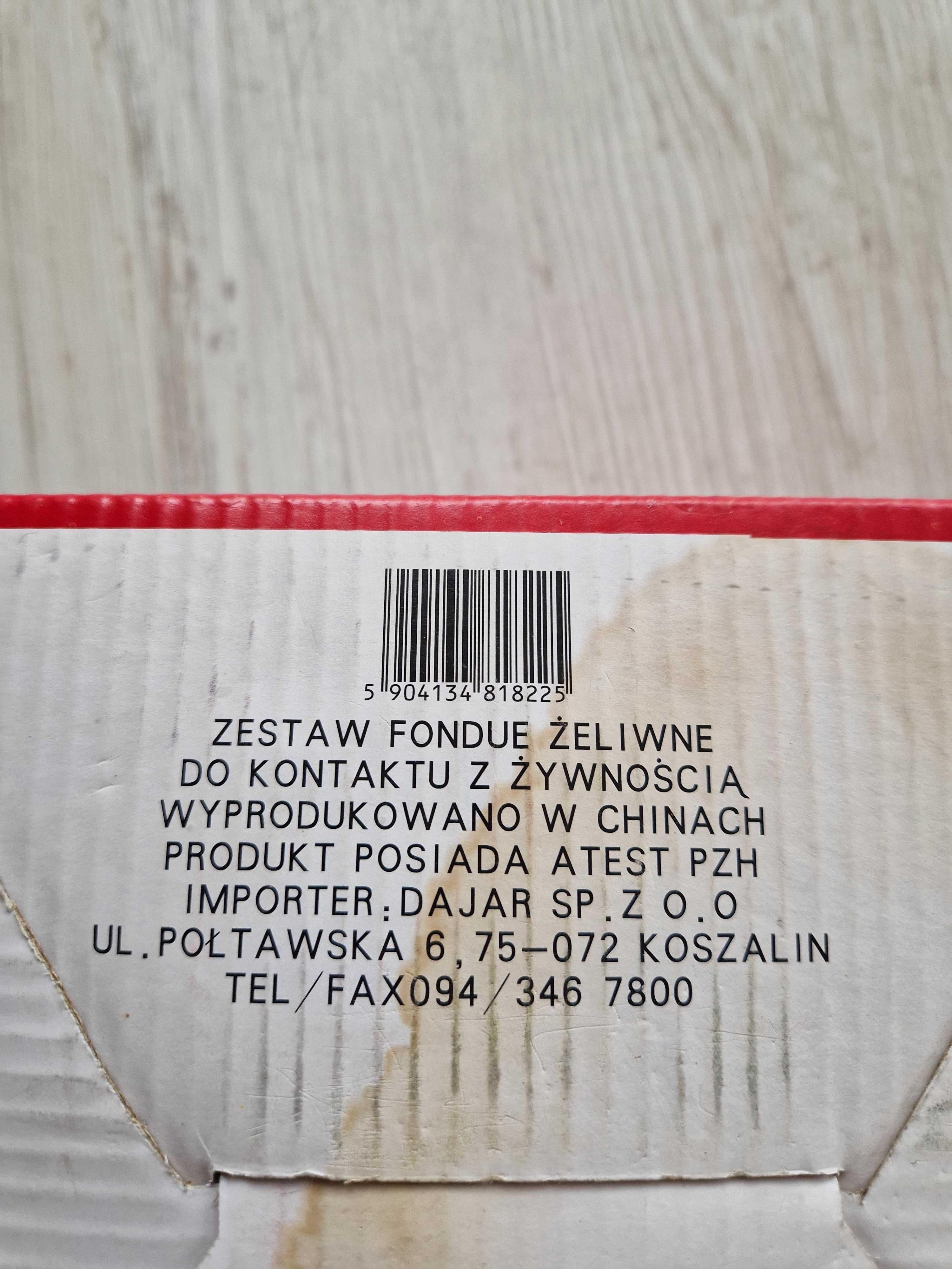 Nowy żeliwny zestaw do Fondue (10 elementów)