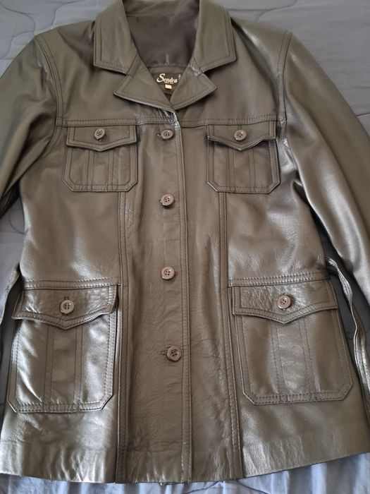 Casaco em pele, como novo