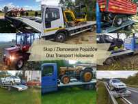 SKUP KASACJA ZŁOMOWANIE TRANSPORT Samochodów Aut Maszyn Ciągników rol