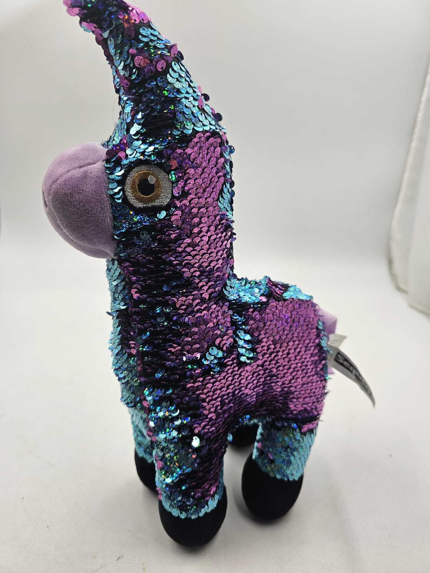 Sequin Collection cekinowa lama maskotka