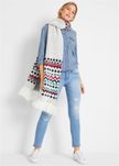 Bonprix niebieskie spodnie elastyczne jeans skinny kieszenie 52