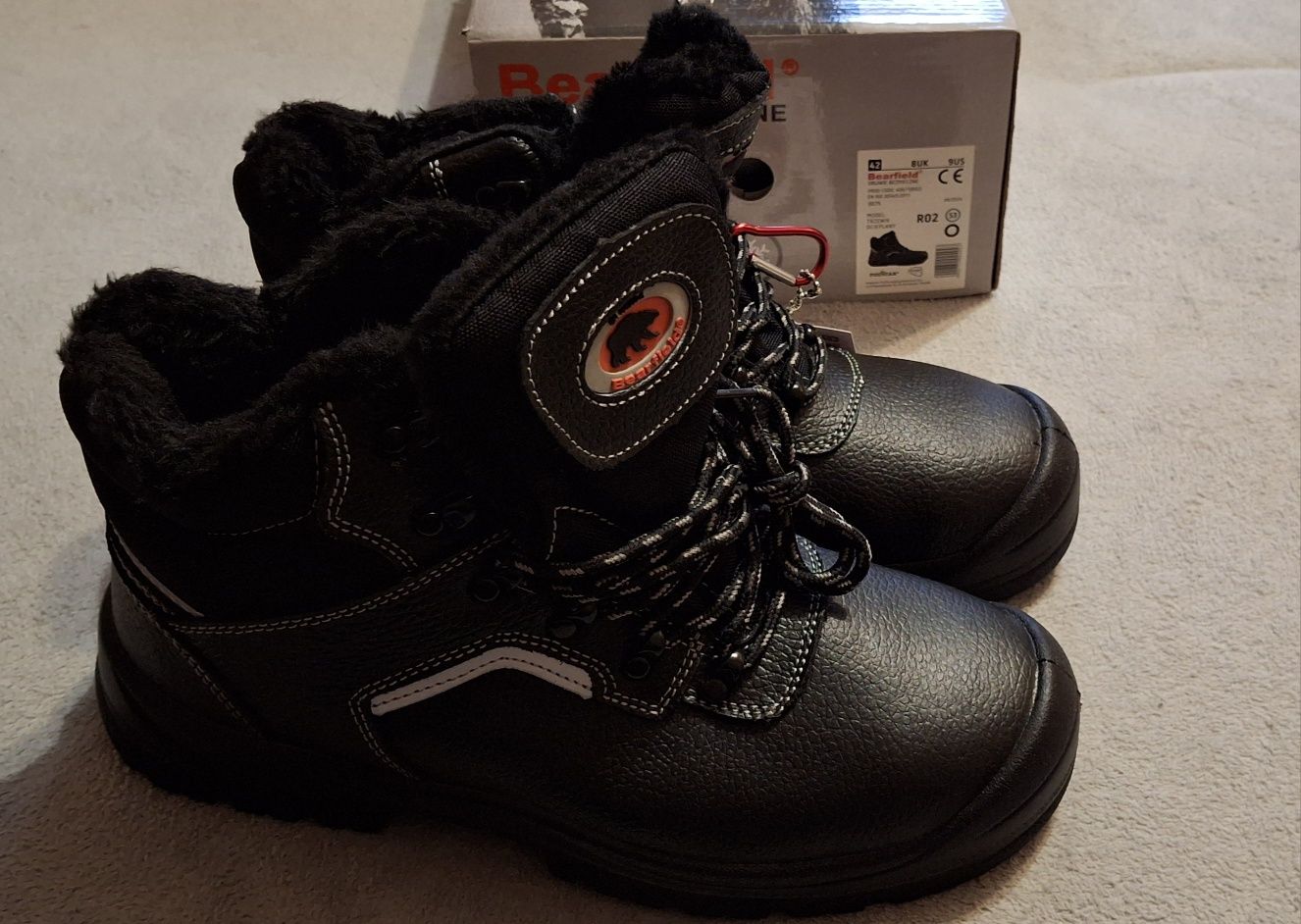 Obuwie robocze ocieplane wysokie Bearfield R02 buty zimowe roz 42