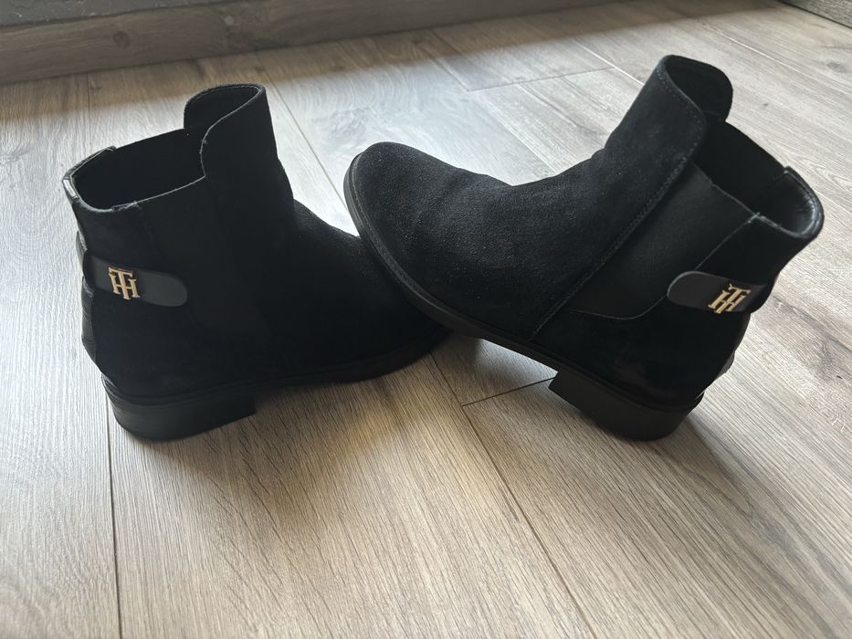 Kozaki botki zamszowe tommy hilfiger rozmiar 39