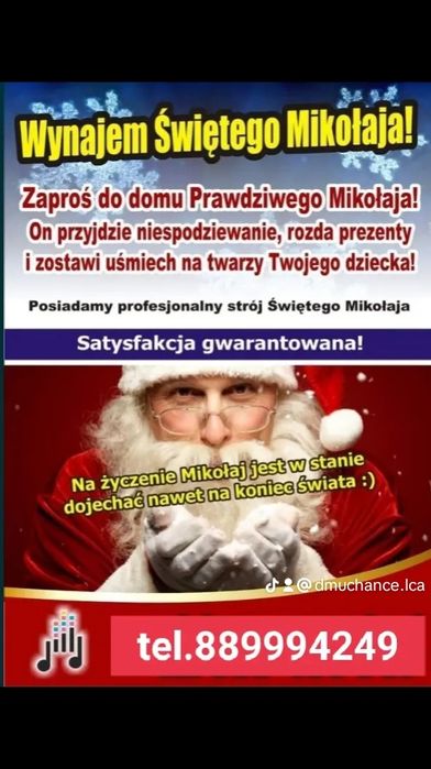Święty Mikołaj do wynajęcia