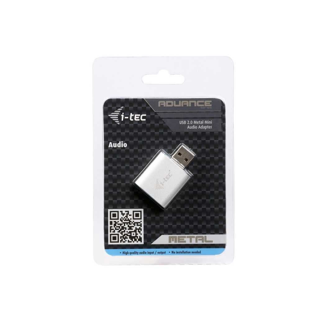 I-TEC USB 2.0 Metal Mini Audio Adapter