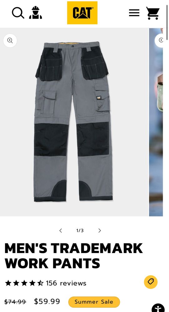 (54)Робочі штани Caterpillar CORDURA