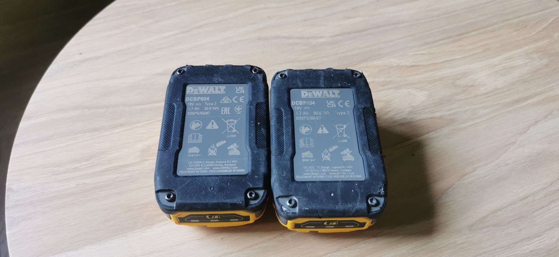 Dewalt baterie, akumulator powerstack 2x1.7, ładowarka