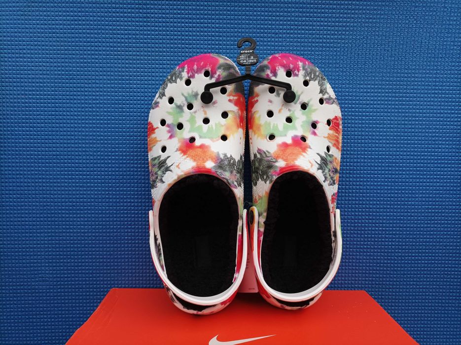Крокси Crocs Classic Tie-Dye Lined Clog (35-41) Оригінал!