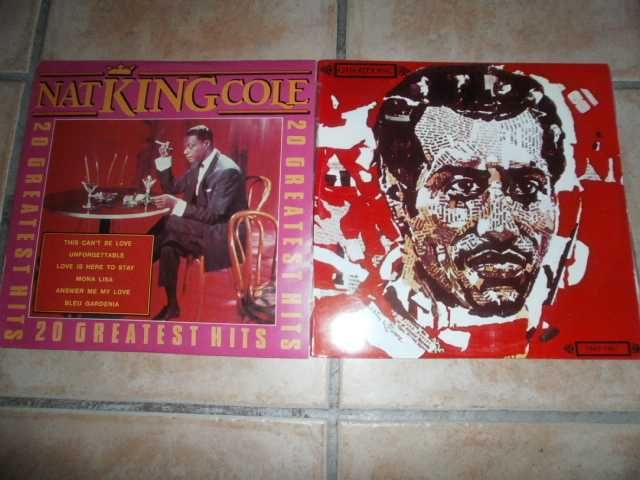 2 lps vinil- nat king cole (duplo), otis redding (duplo)