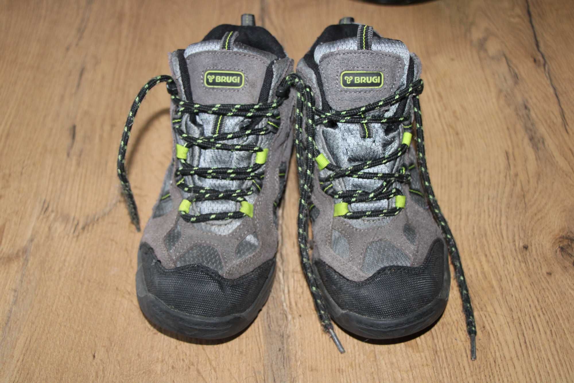 Brugi buty półbuty skórzane dla chłopca w góry i nie tylko 34 22cm