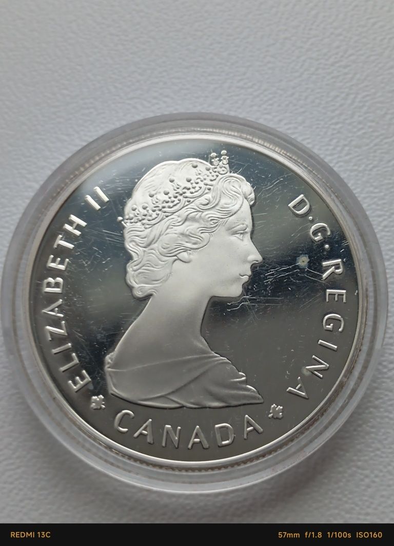 Канада 1 доллара серебро 1985, proof.