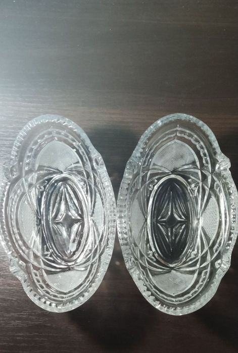 Хрустальні салатниці , ладьї. Ціна за 2шт.