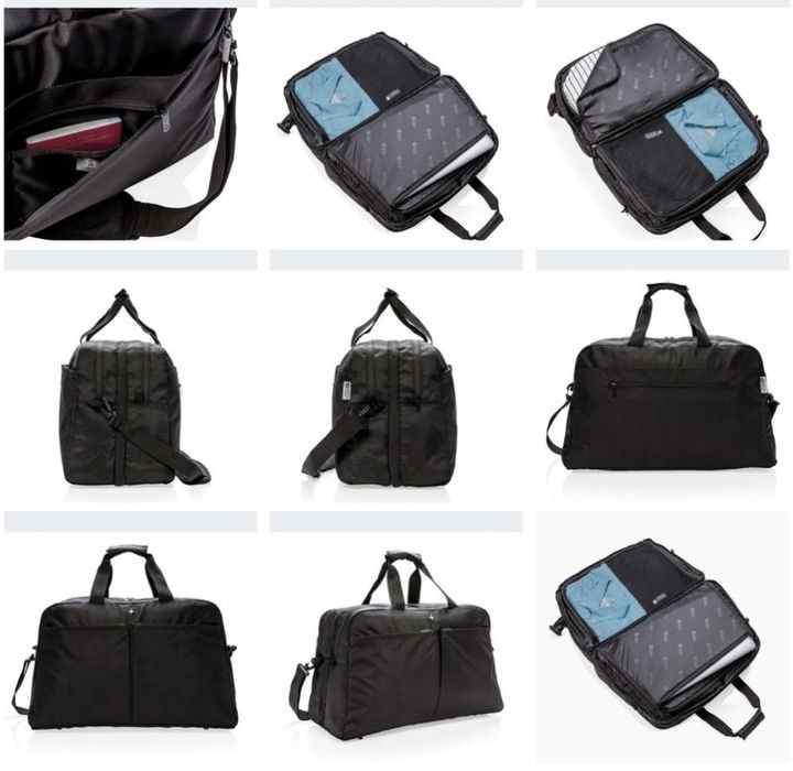 Torba podróżna Swiss Peak RFID z otwieraniem na walizkę