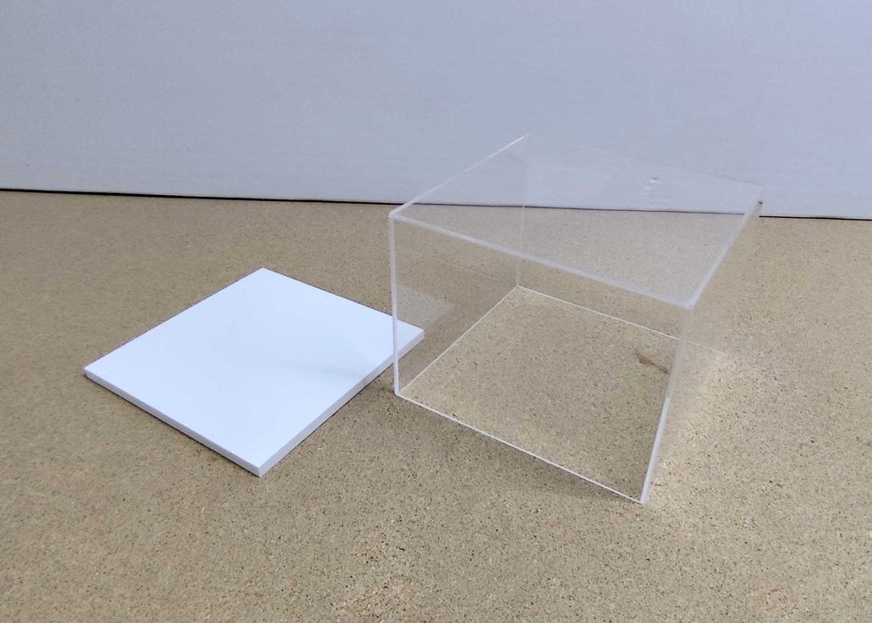 Caixas acrílico proteção de artigos
