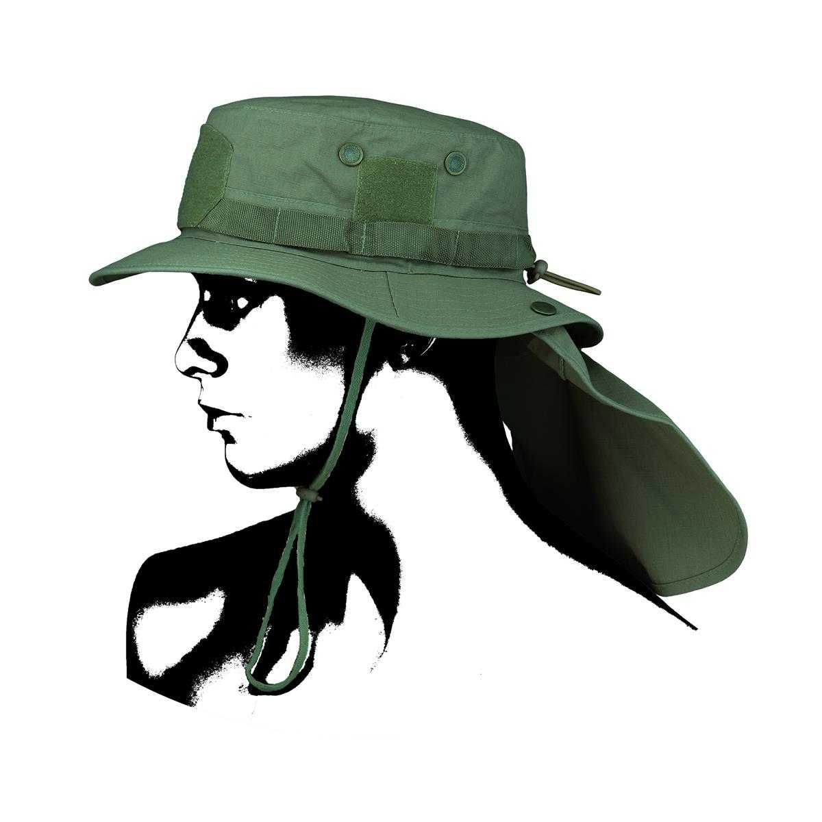 Kapelusz Boonie Hat OLIVE +nakarczek / regulowany obwód