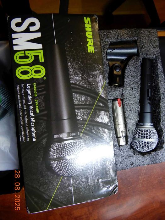 mikrofon Shure SM58 z włącznikiem