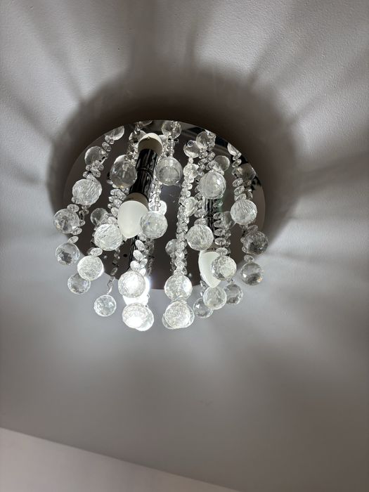 Lampa z krysztalami glamour