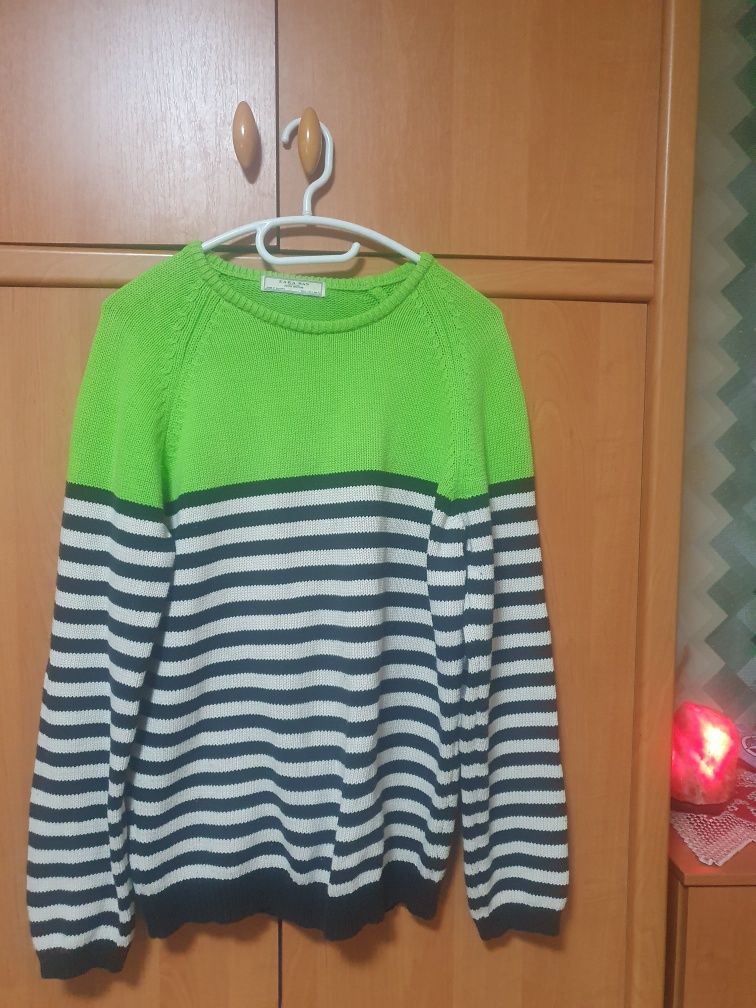 Светр  полоска Л L Zara man