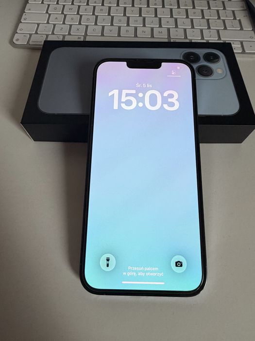 iPhone 13 Pro Max 256gb Sierra Blue Stan Idealny Bateria 100%
