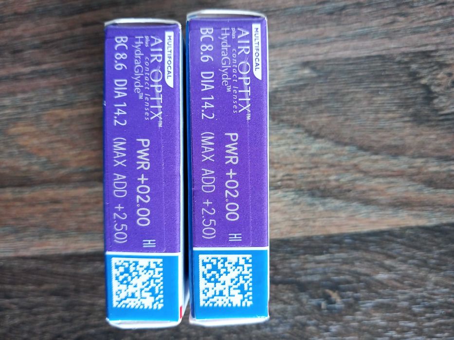 Air Optix Soczewki kontaktowe wieloogniskowe nowe 2 sztuki