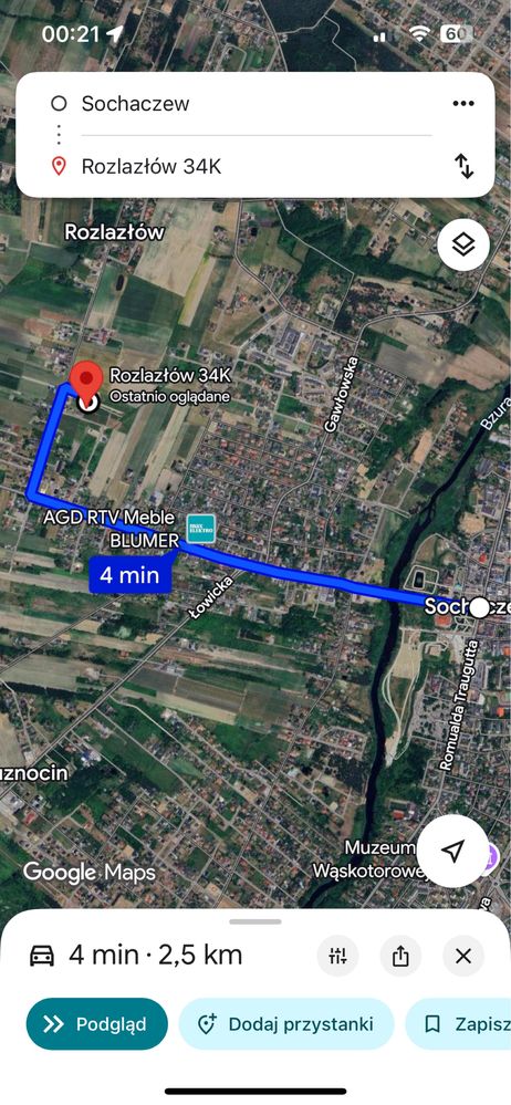 Działka Budowlana Sochaczew Rozlazłów Prąd+Woda+Światłowód