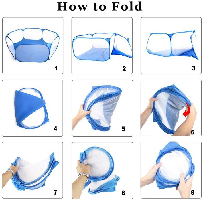 Kojec klatka wybieg niebieski dla królika chomika świnki psa zwierząt