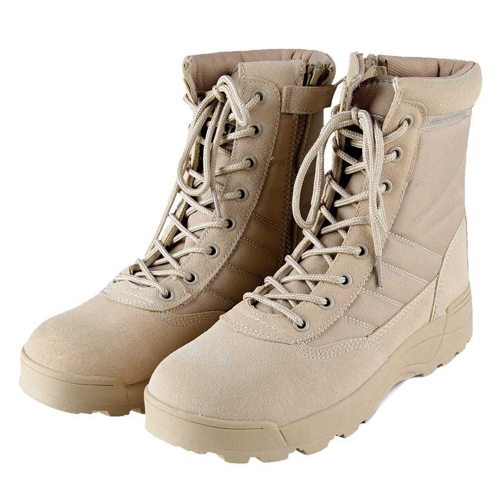 Botas Tacticas estilo Swat c/ fecho - TAN