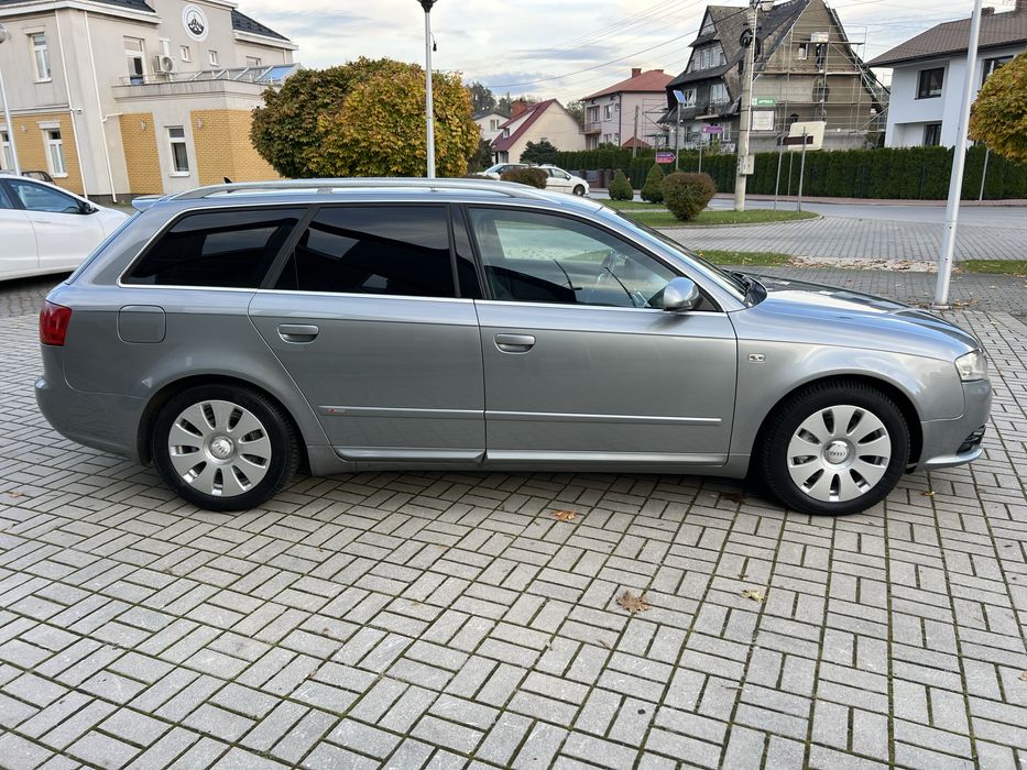 Audi A4 B7 2.0 TDI 140KM Full Sline Duża Navi Czarny Sufit Skóry MEGA