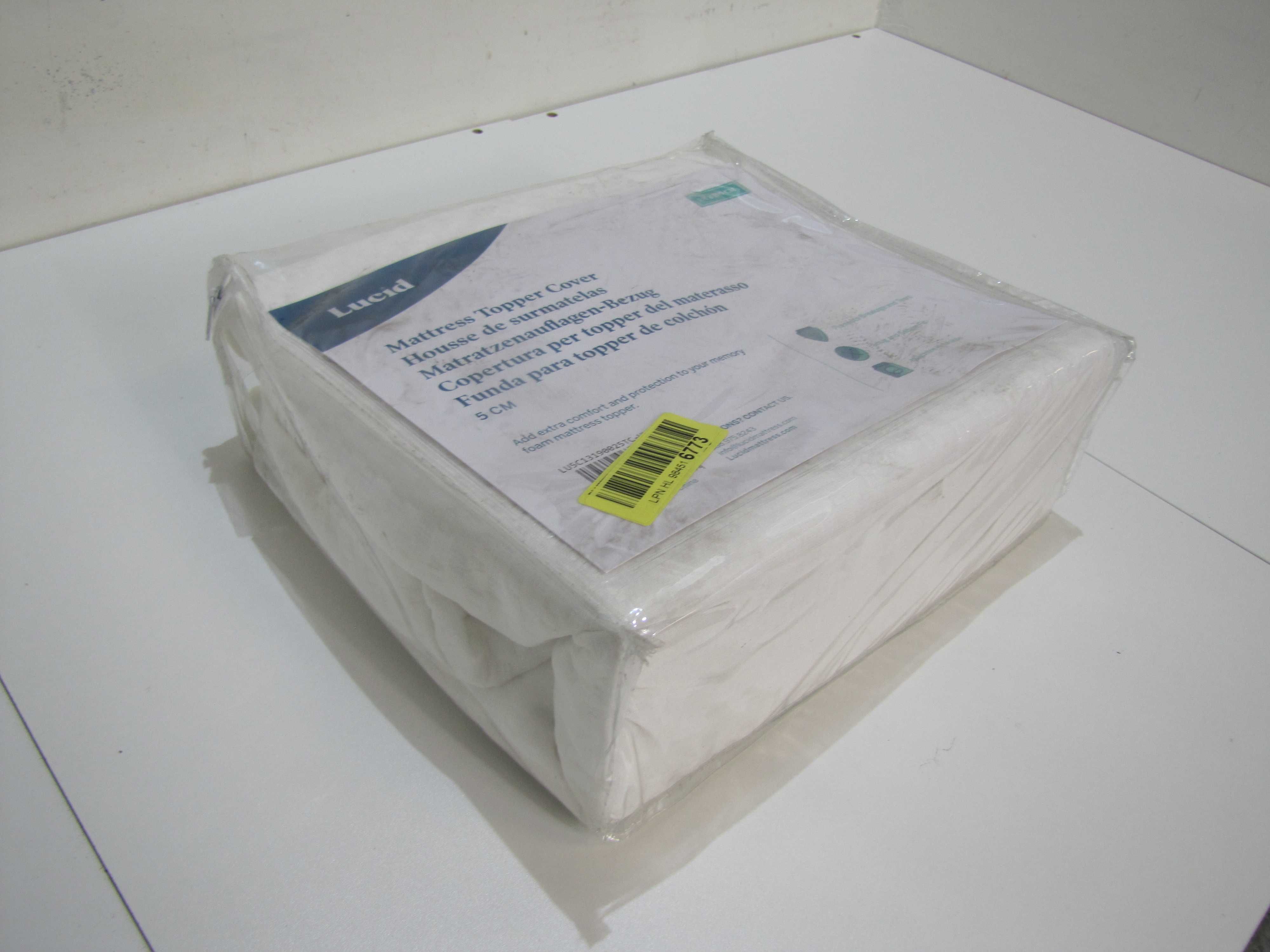 Nakładka na materac ochraniacz LUCID łóżko 135 x 190 cm gr. 5 cm