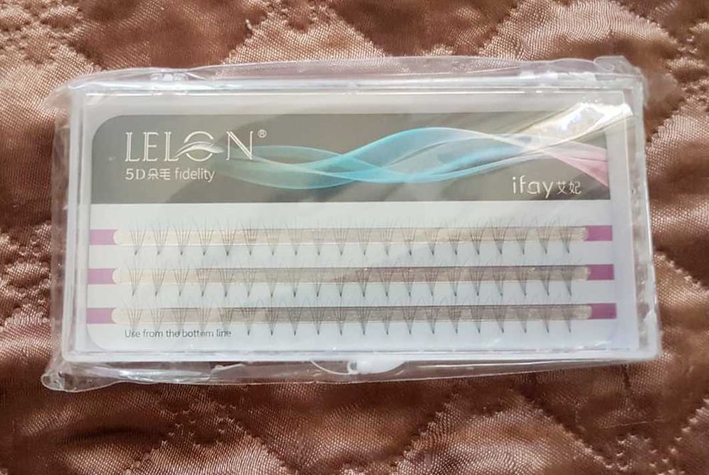 Kępki rzęs 5D 10 mm Lelon makijaż