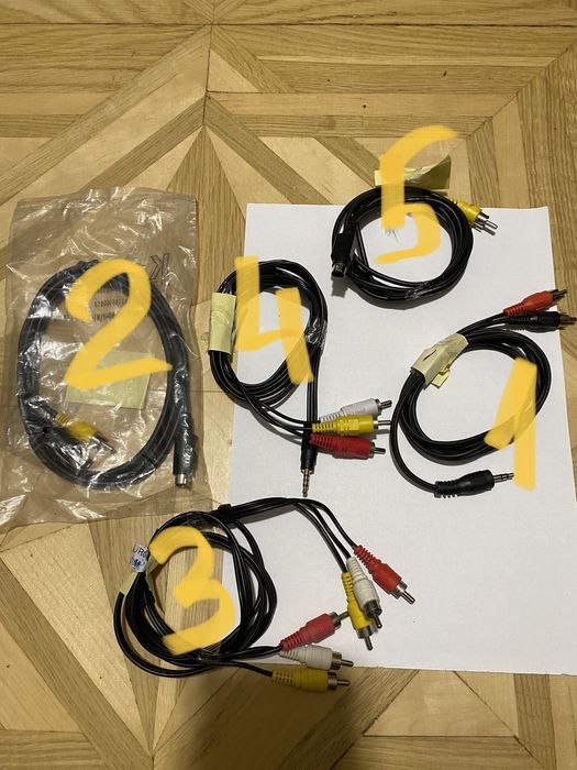 Кабелі різні HDMI, RCA кабель
