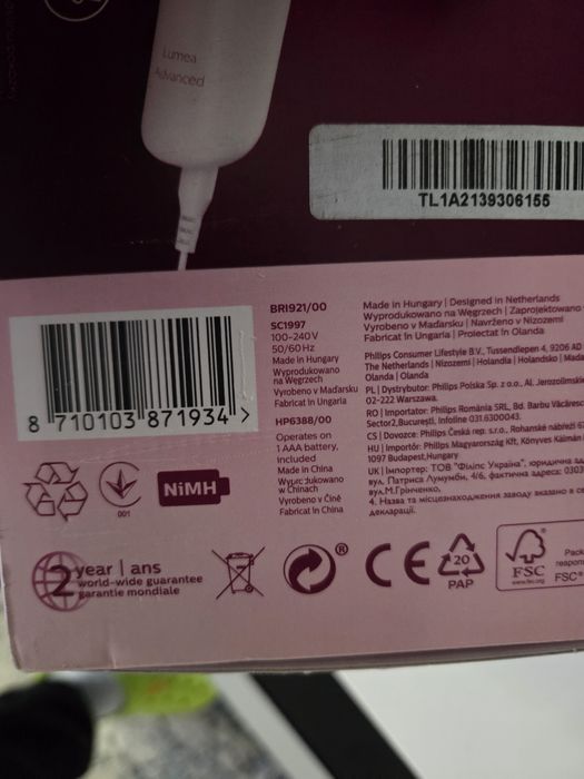 Philips Lumia BRI 921 - depilator laserowy jak nowy