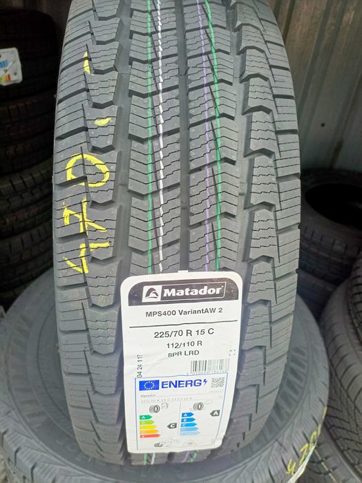 Nowe opony całoroczne wielosezonowe 225/70/15c Matador
