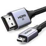 Kabel Ugreen HD164, 15516 micro HDMI / HDMI 2.1/8K 1m - szary