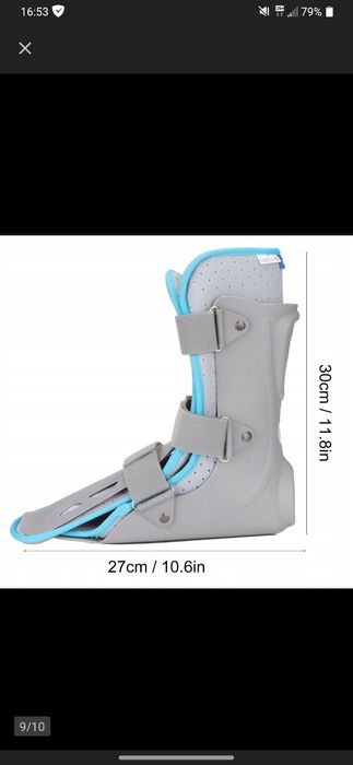 Orteza na stope kostkę staw skokowy pęknięcie złamanie rehabilitacja