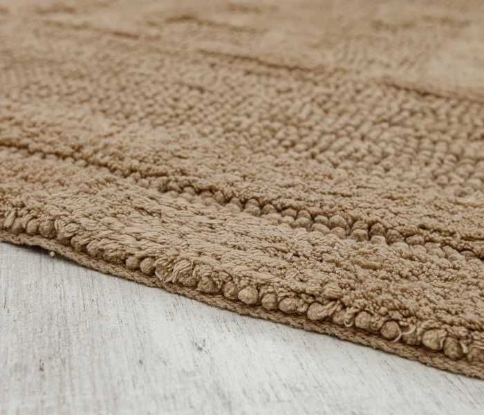 Сучасний килим для ванної кімнати WOVEN RUG beige, ЧУДОВА ЯКІСТЬ !