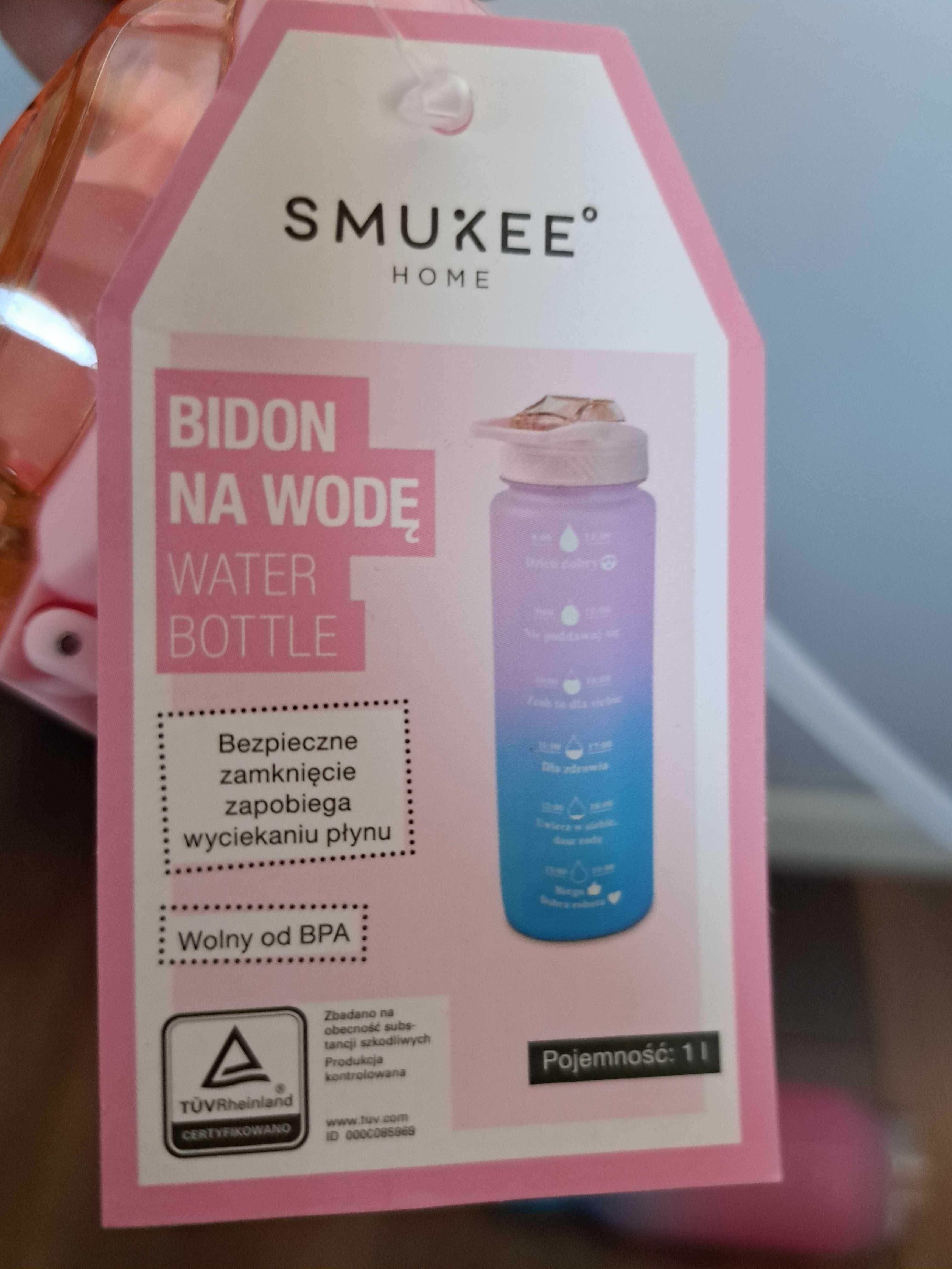 Wieczko bidonu na wode z biedronka Smuke