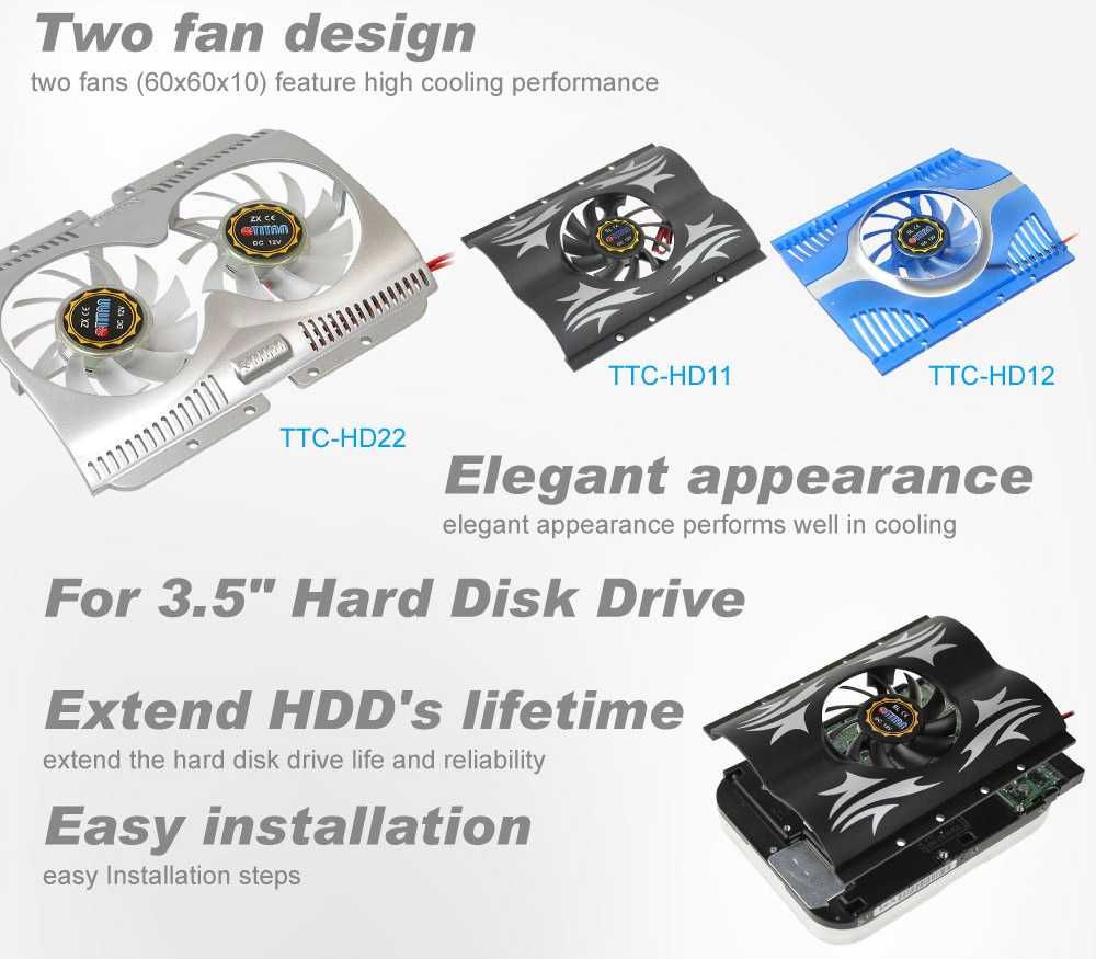 Вентиляторы кулеры для жесткого диска HDD 3,5″ Titan