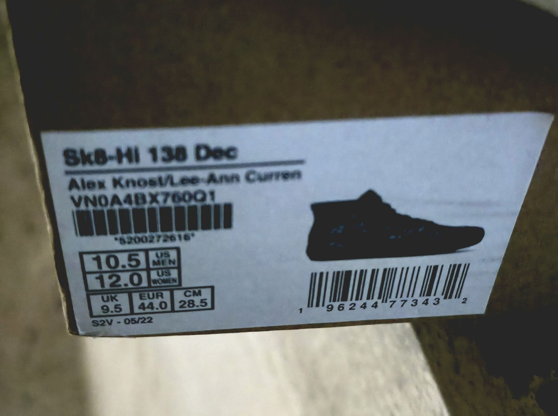 Trampki wysokie Vans 44/28,5cm jak nowe