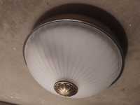 Plafon duży lampa sufitowa oświetlenie szkło mosiądz Italux żyrandol