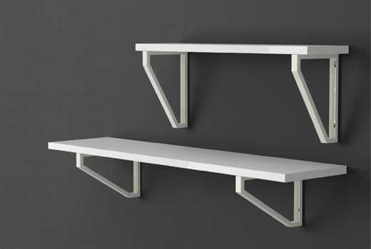 Ikea Ekby Lerberg 4szt. czarny wsporniki do półek loft wspornik półka