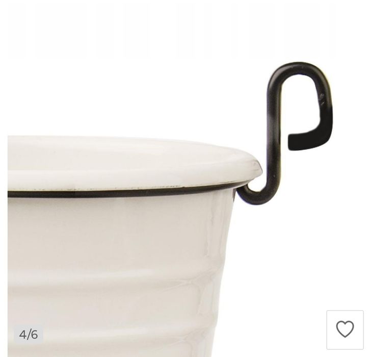 Pojemniki metalowe na reling kuchenny 6 szt, przybory akcesoria