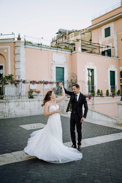 Suknia ślubna boho Lillian West 66168 za połowę ceny