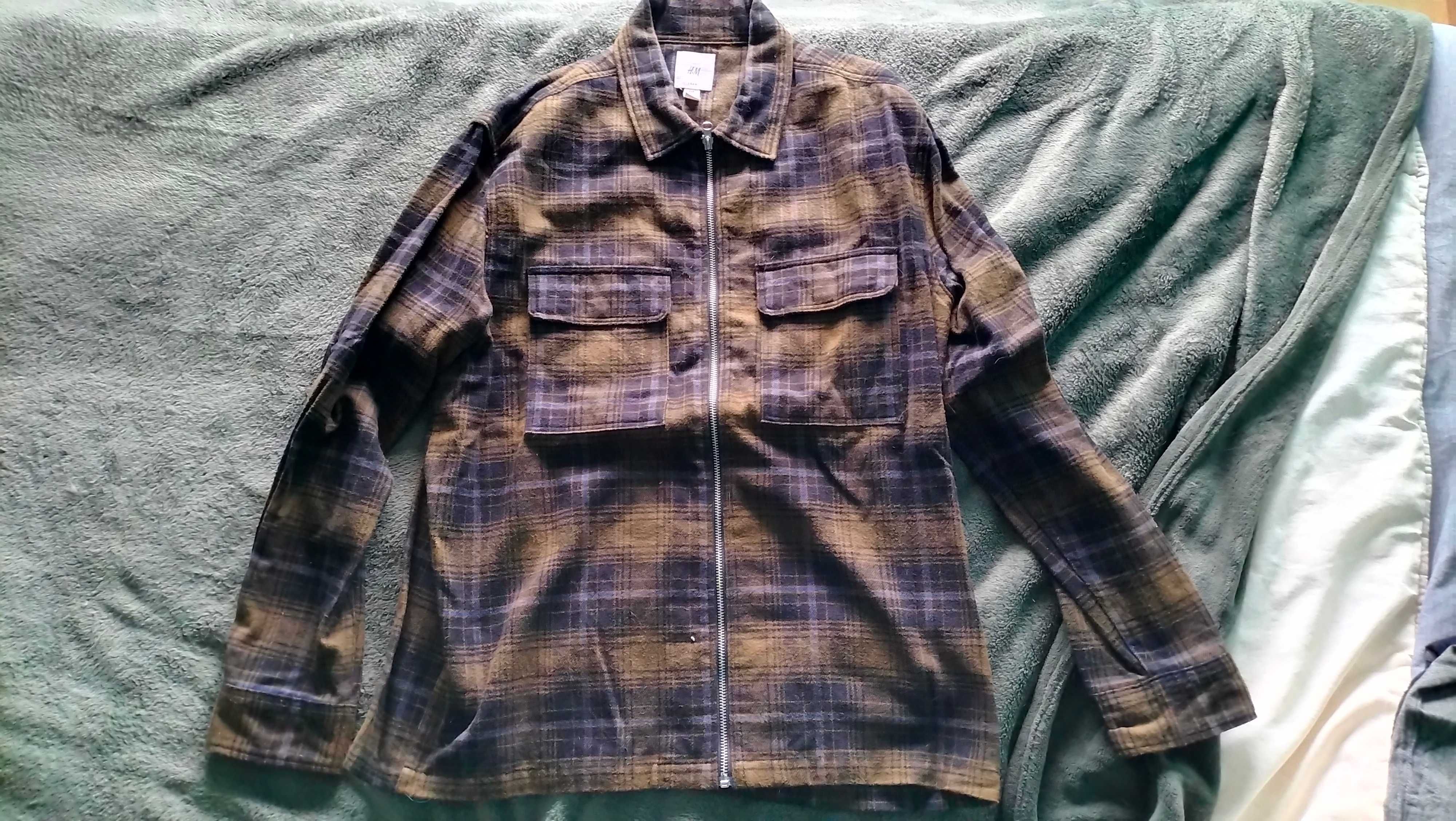 Camisa de flanela com fecho H&M tamanho L
