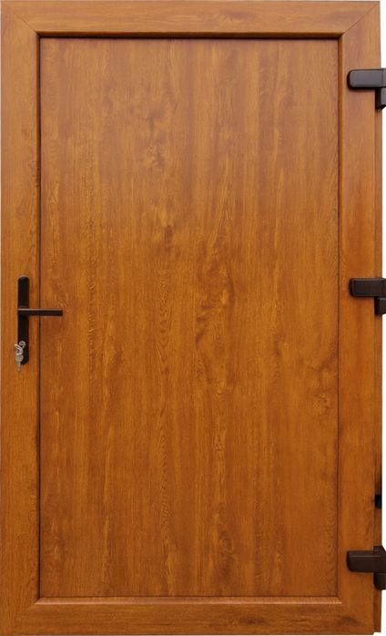 Drzwi Zewnętrzne 105x200 PCV KacprzaK Złoty dąb Prawe i Lewe