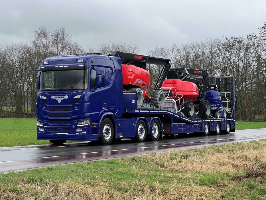 Низькорамний трал для перевезення комбайнів та тракторів, Оренда