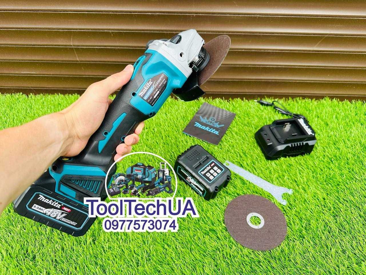 Акумуляторная Шліфувальна машина Болгарка Makita DGA504 PRO КШМ 48V-8A